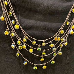 NWT Simply Vera, Vera Wang Layered Jeweled Necklace